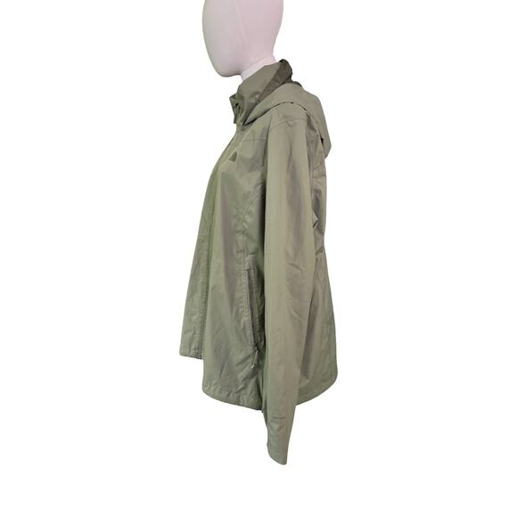 The North Face Women’s XXL Waterproof Windbreaker Jacket Olive Green Hooded - Picture 5 of 8